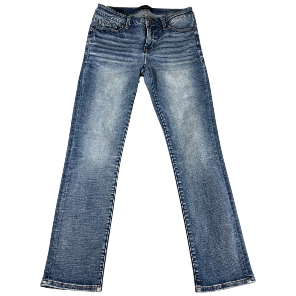 Buckle Black Fit No. 53 Straight Jeans Women 26x30 Blue Denim Cotton Stretch